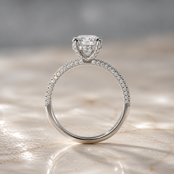 1.01 Carat Natural Diamond GIA Certificate Engagement Ring