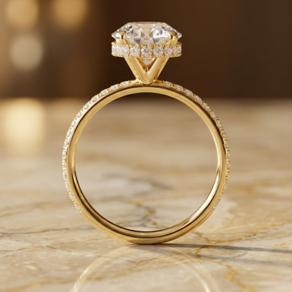 Ariel Jewellery | 2.35 Ct Lab Diamond Hidden Halo Engagement Ring