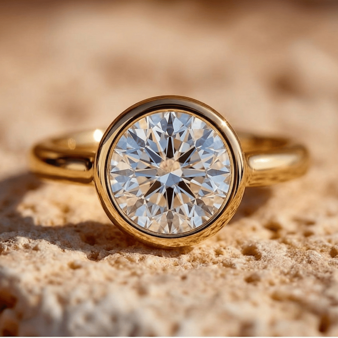Bezel Setting Diamond Ring