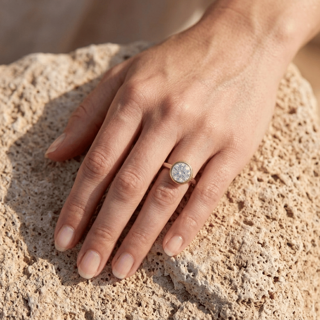 2.5 Carat Lab Diamond Bezel Ring – 18K Gold | IGI Certified - Image 8