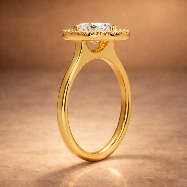 Ariel Jewelry | 4 Carat Marquise Cut Cathedral Engagement Ring
