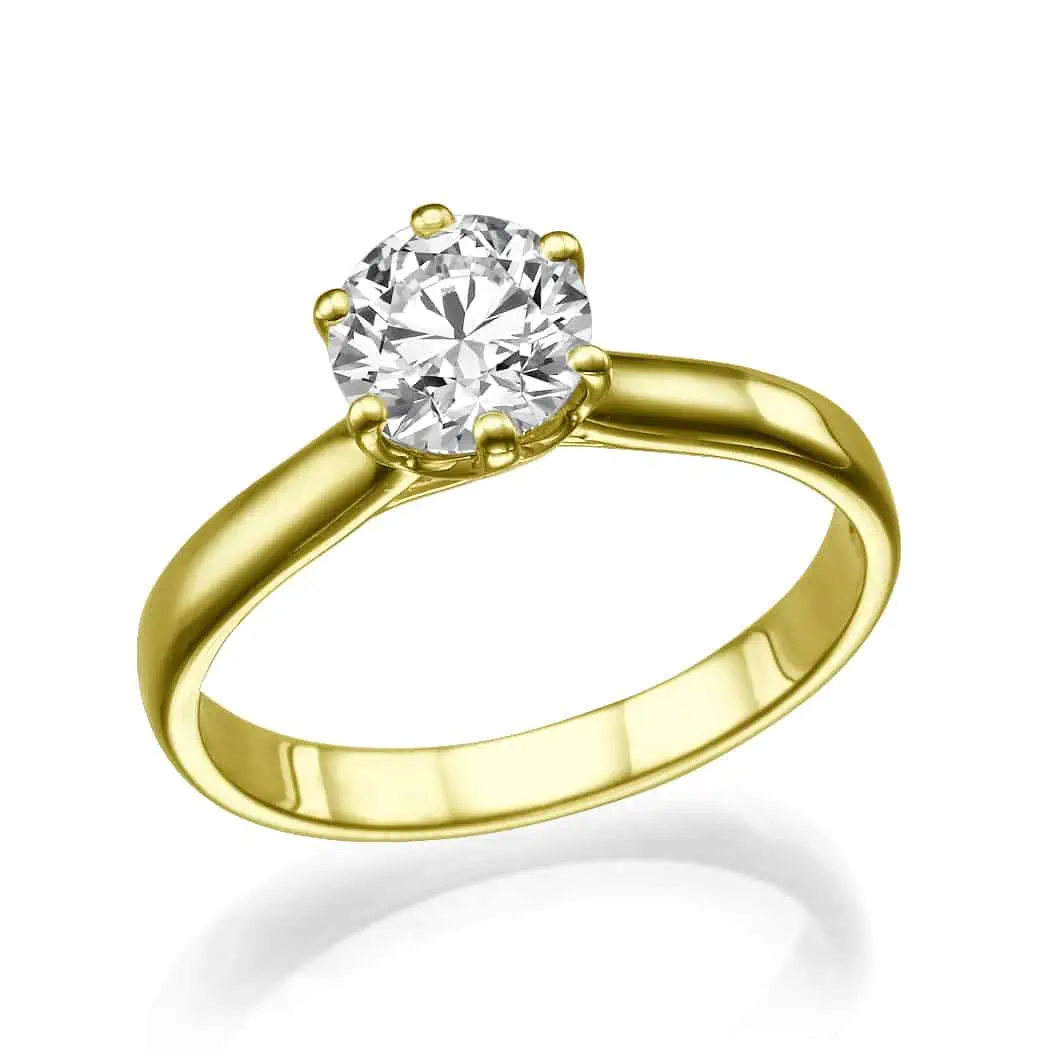 six prong engagement ring