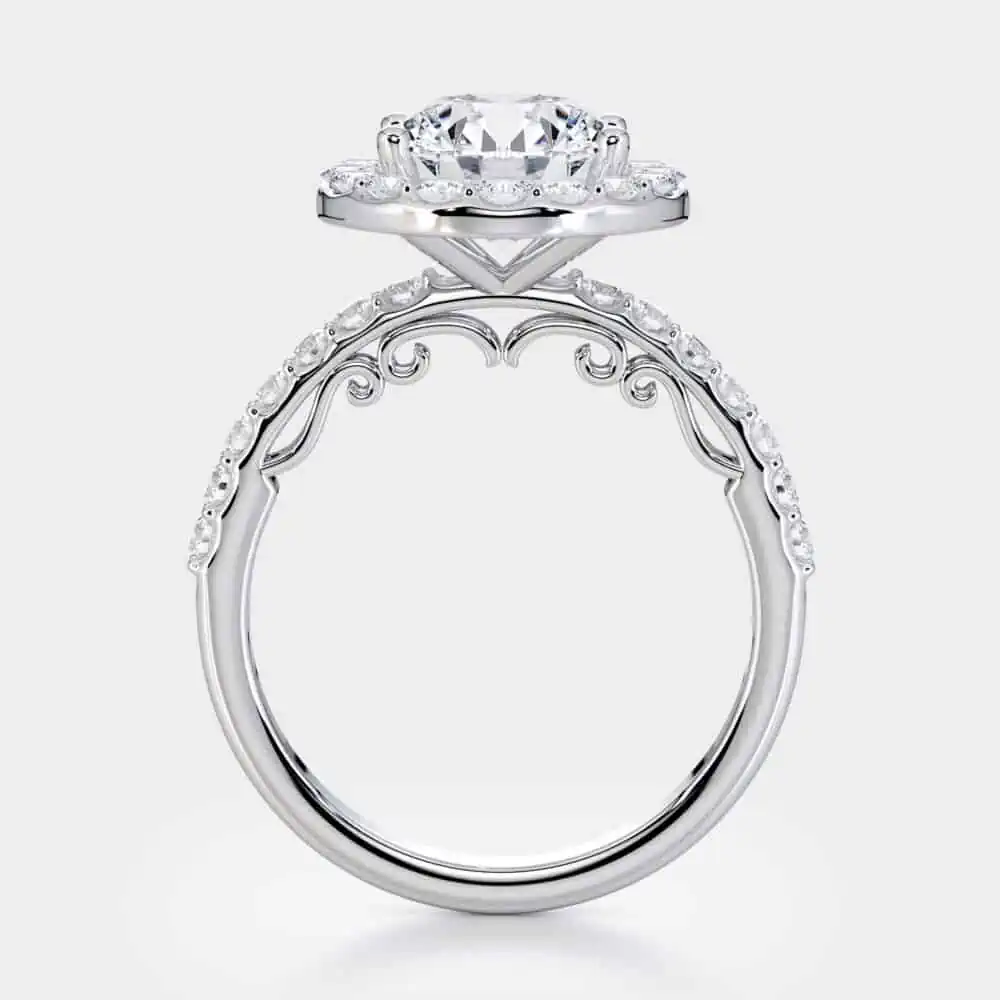 halo diamond engagement ring