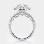 halo diamond engagement ring