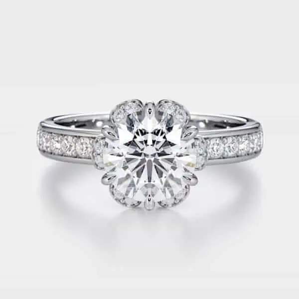 Flower Halo Six Prong Setting