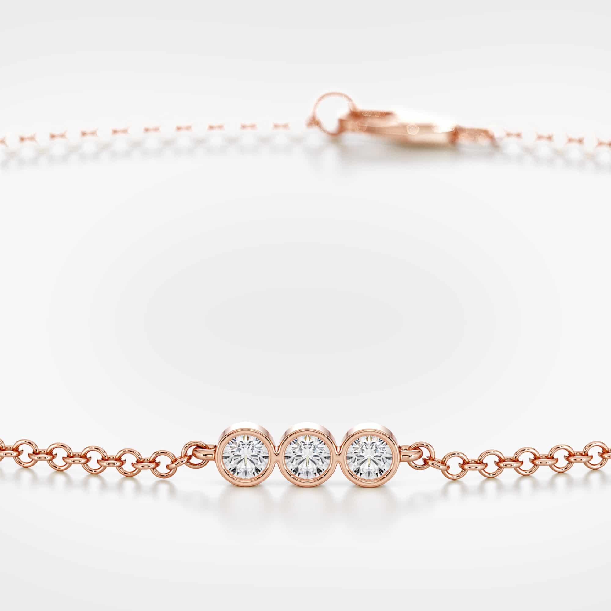 Movado | Women's 14 Karat Rose Gold Dot Bracelet