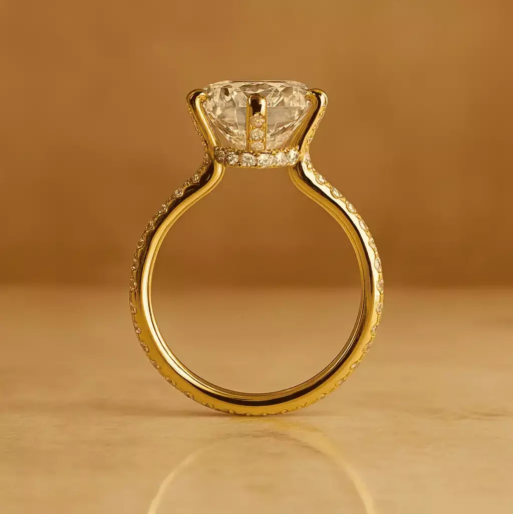 Ariel Jewelry | 3 Carat Cushion Cut Kardashian Engagement Ring 3 Carat Cushion Cut Kardashian Engagement Ring - Image 2