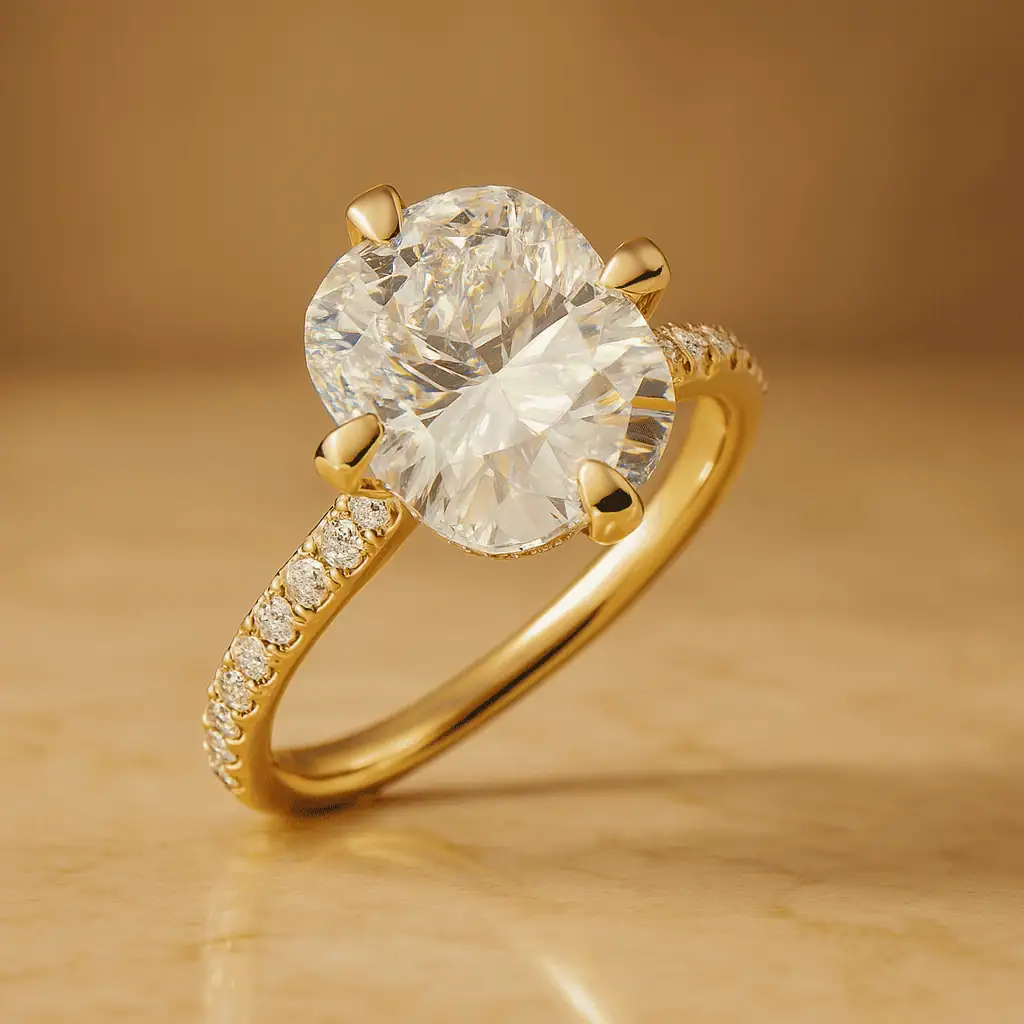 Ariel Jewelry | 3 Carat Cushion Cut Kardashian Engagement Ring 3 Carat Cushion Cut Kardashian Engagement Ring - Image 3