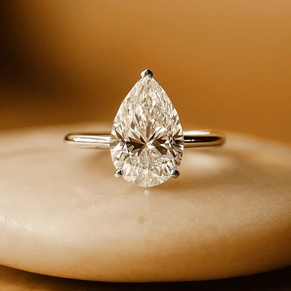 3 Carat Princess Cut Engagement Ring With Side Stones