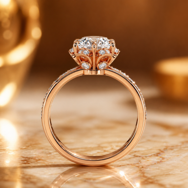 2.53 Carat Round Cut Lab Grown Diamond Ring