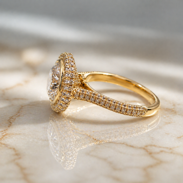 Ariel Jewellery | 3 Carat Round Cut Lab Diamond Engagement Ring