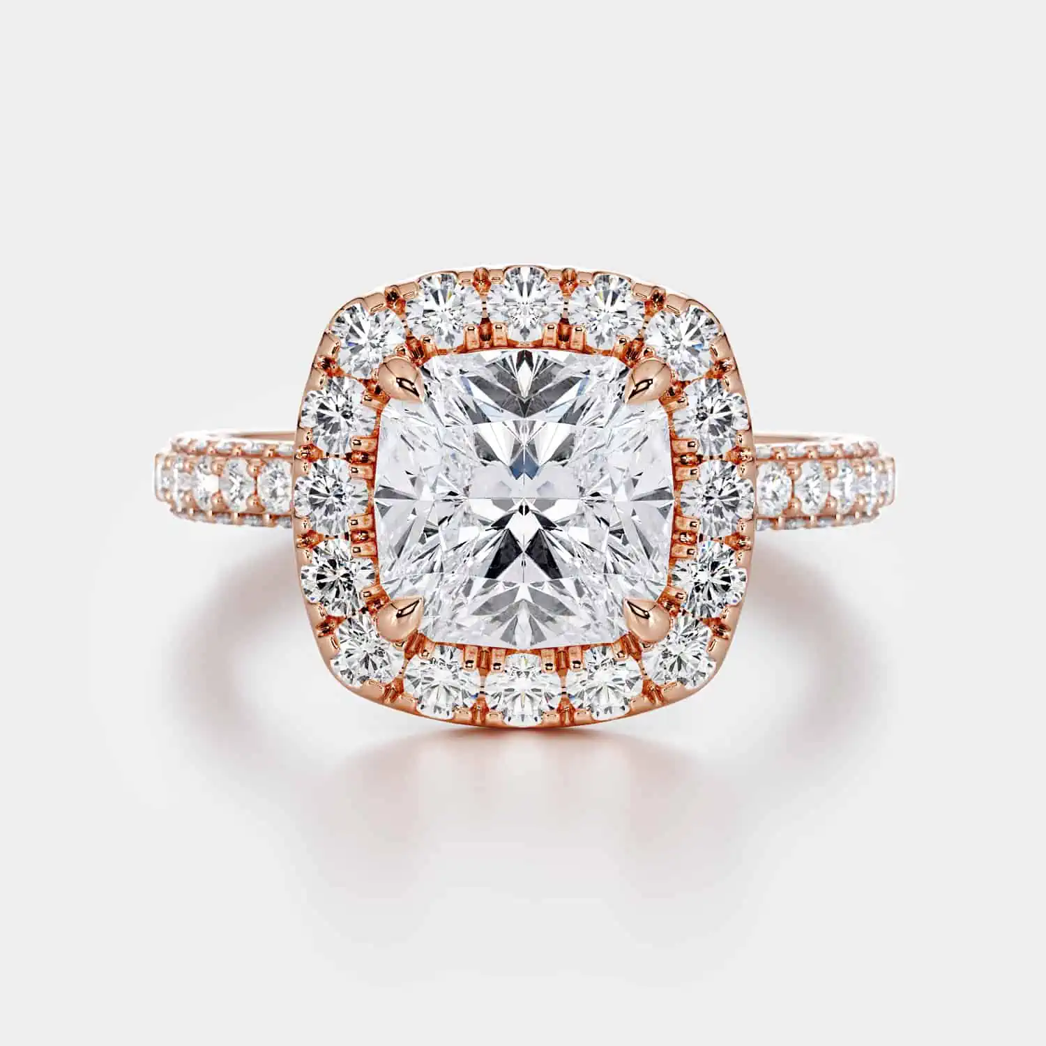 Ariel Jewelry | 2.68 Carat Cushion Cut Lab Diamond Engagement Ring 2.68 Carat Cushion Cut Lab Diamond Engagement Ring - Image 6