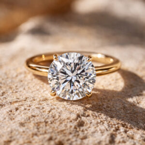 3.03 Carat Round Cut Diamond Solitaire Ring