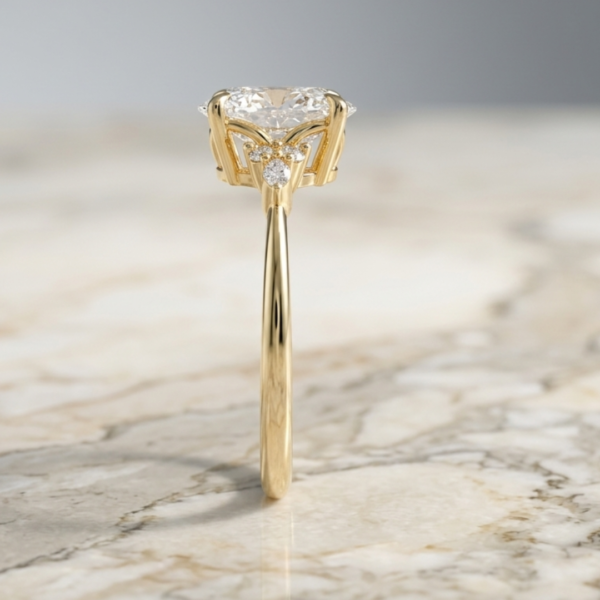 3 Carat Oval Lab Diamond Engagement Ring
