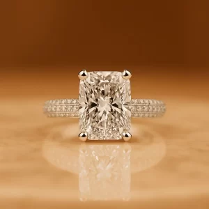 Ariel Jewelry | 3 Carat Radiant Cut Engagement Ring Solitaire Ring