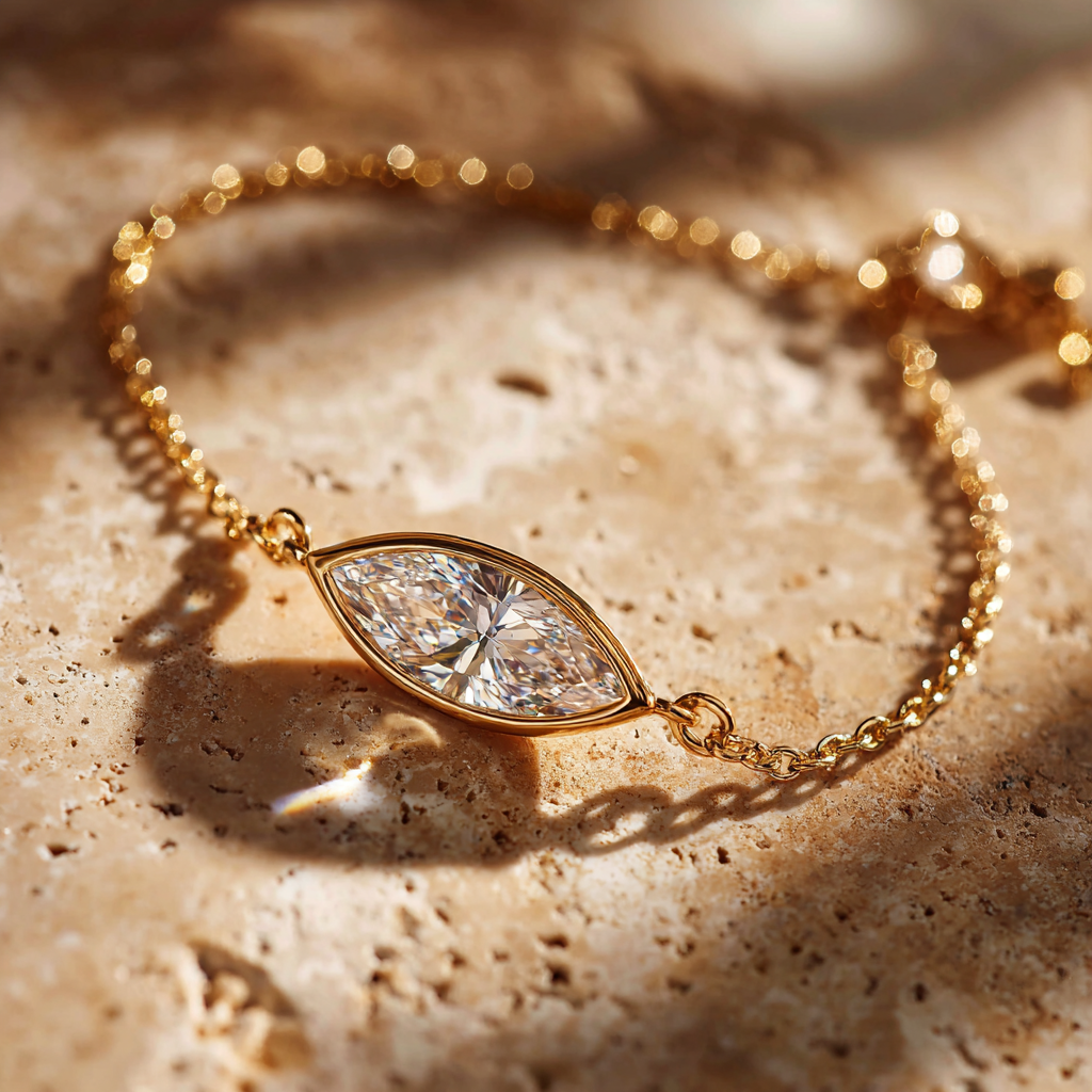 1 Carat Bezel Setting Diamond Bracelet - Image 2