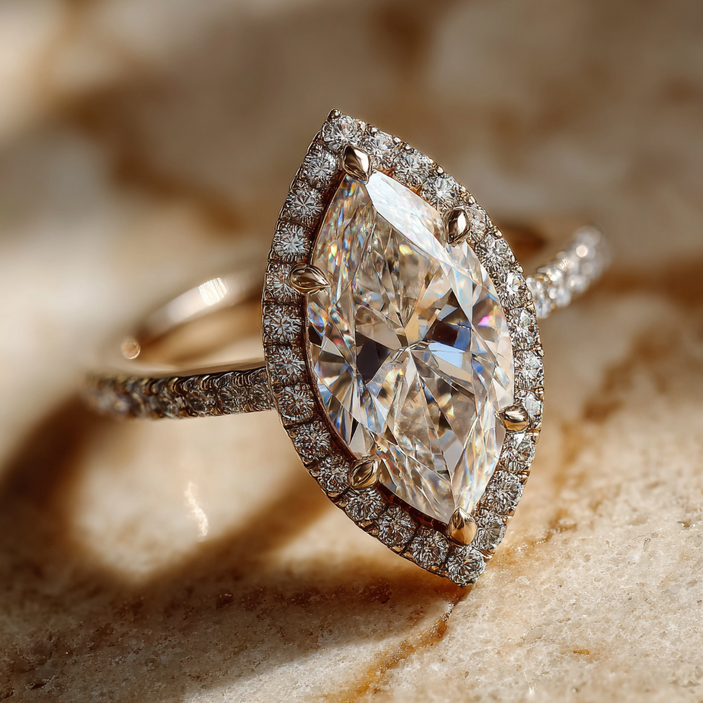 marques halo Engagement ring